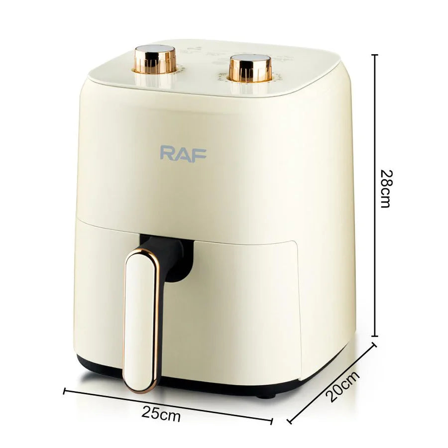 Friteuza Air Fryer RAF R5237 cu aer cald, fără ulei – Capacitate 3L, 12 Programe, 1300W