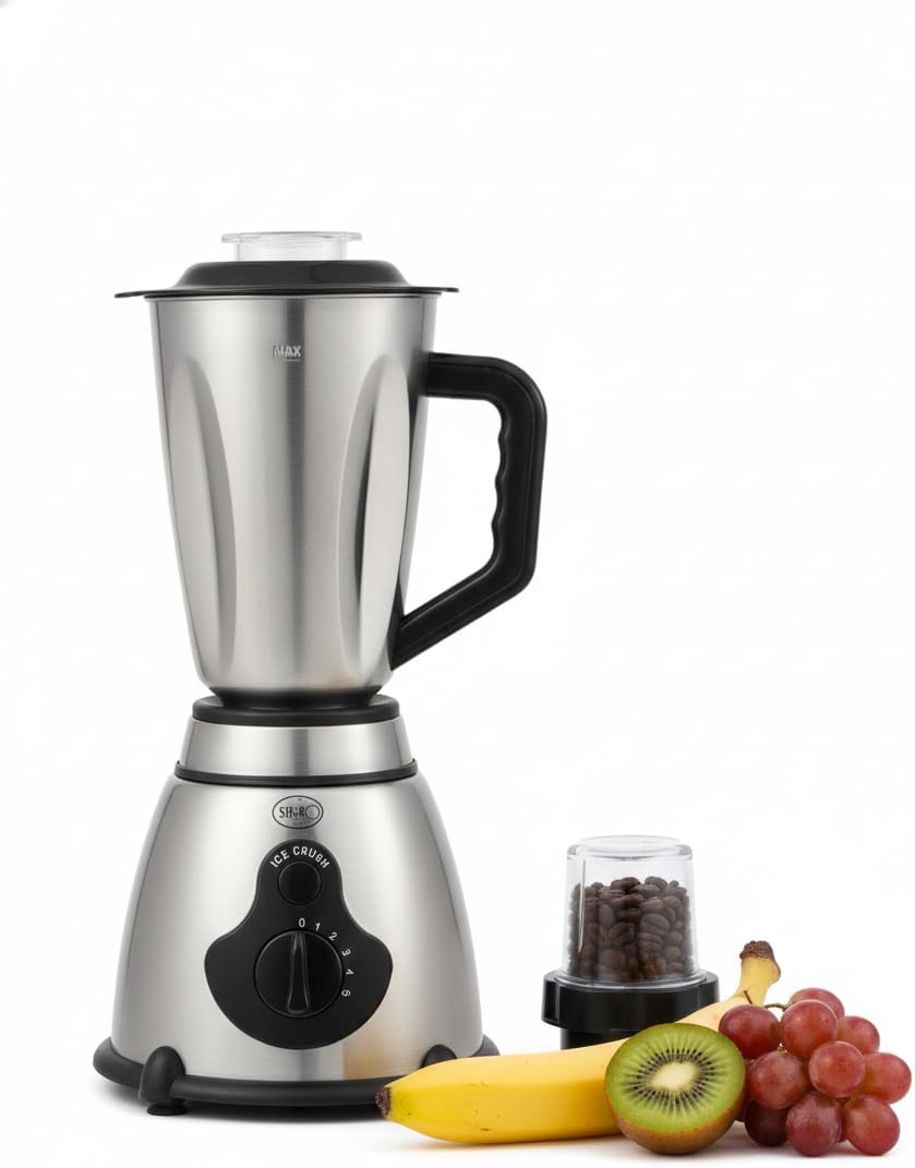 Blender Profesional Hoffmans HM-922 – 1.5L, Multifuncțional, Putere Mare, Zdrobire Gheață, Lame Inox