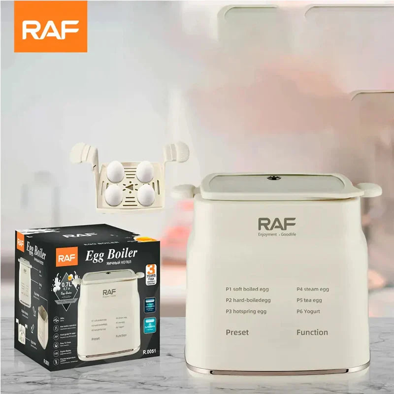 Fierbator de oua RAF R.0051, 300 W, 6 moduri de gatire, Afisaj digital