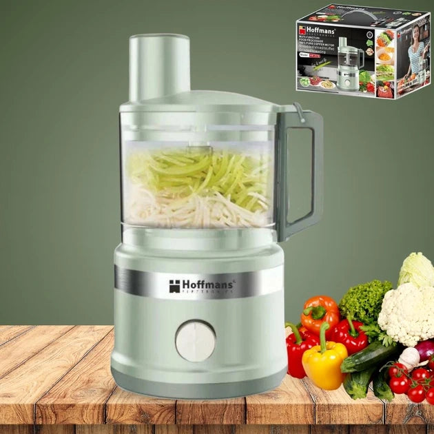 Robot de Bucătărie Multifuncțional Hoffmans HM-2076, 1000W, Bol 2.3L, 2 Viteze + Pulse, Lame Inox