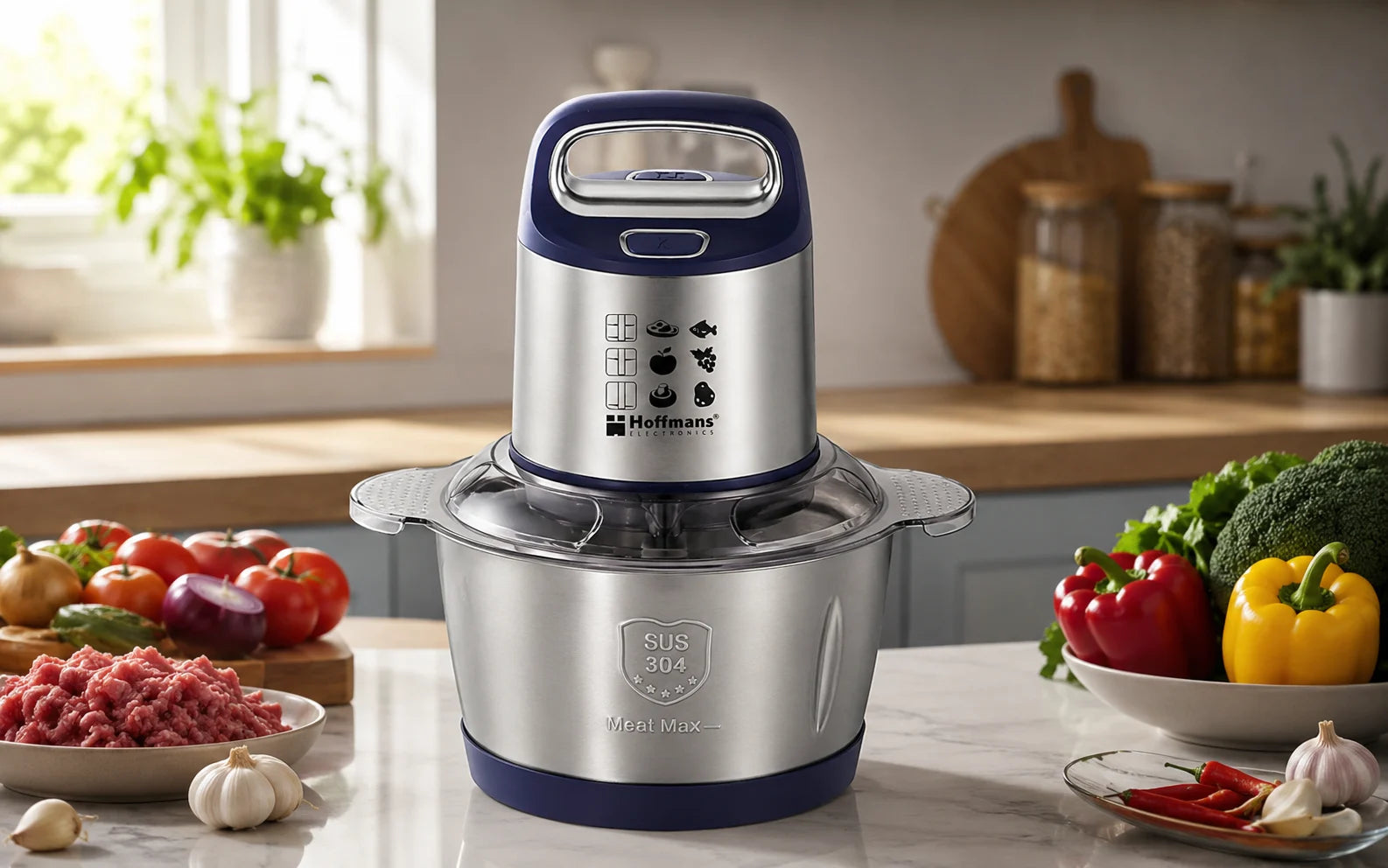 Tocător Electric Hoffmans HM-8847, 3.5L, 1800W