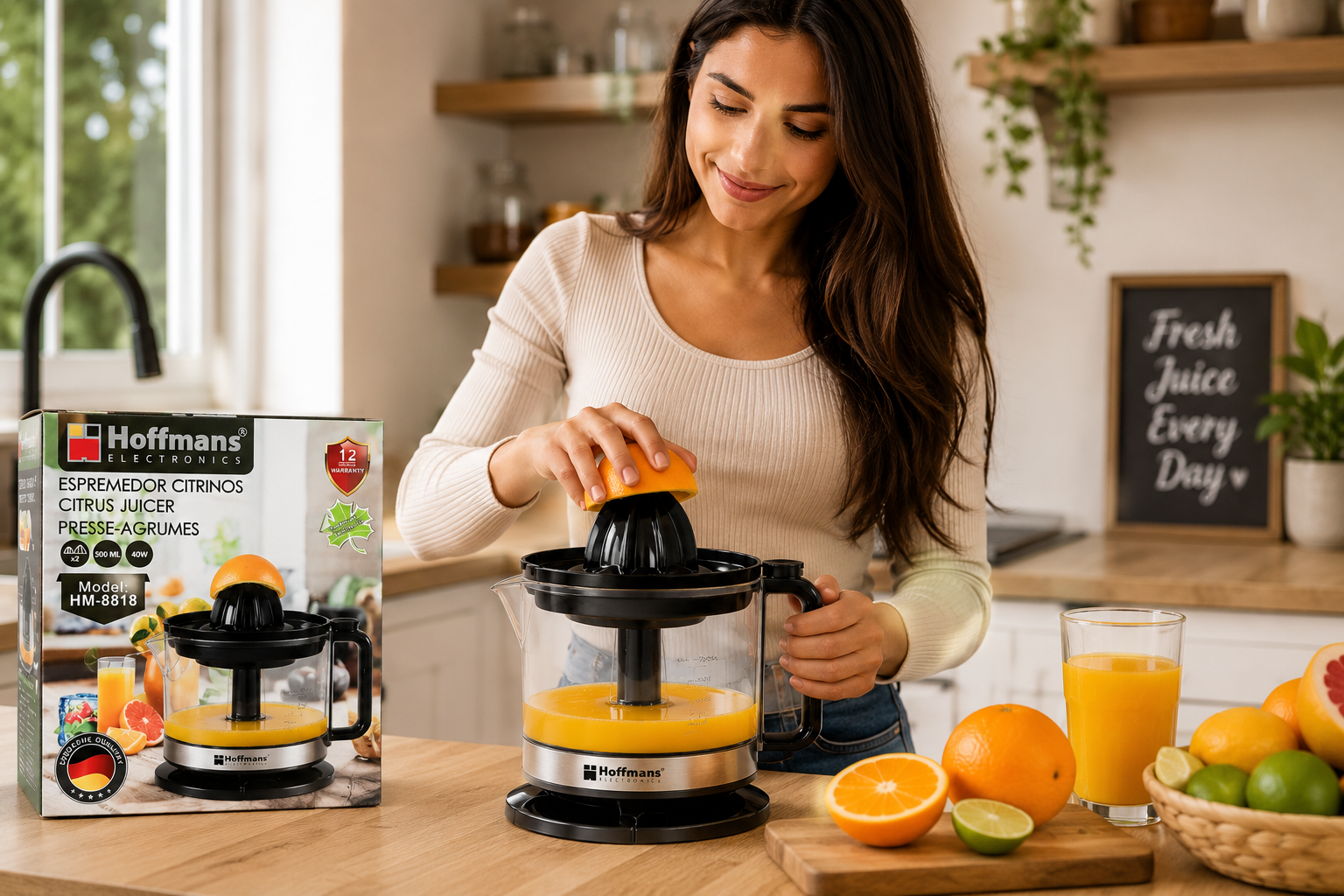 Storcător de citrice Hoffmans HM-8818 electric juicer 0.5L 40W