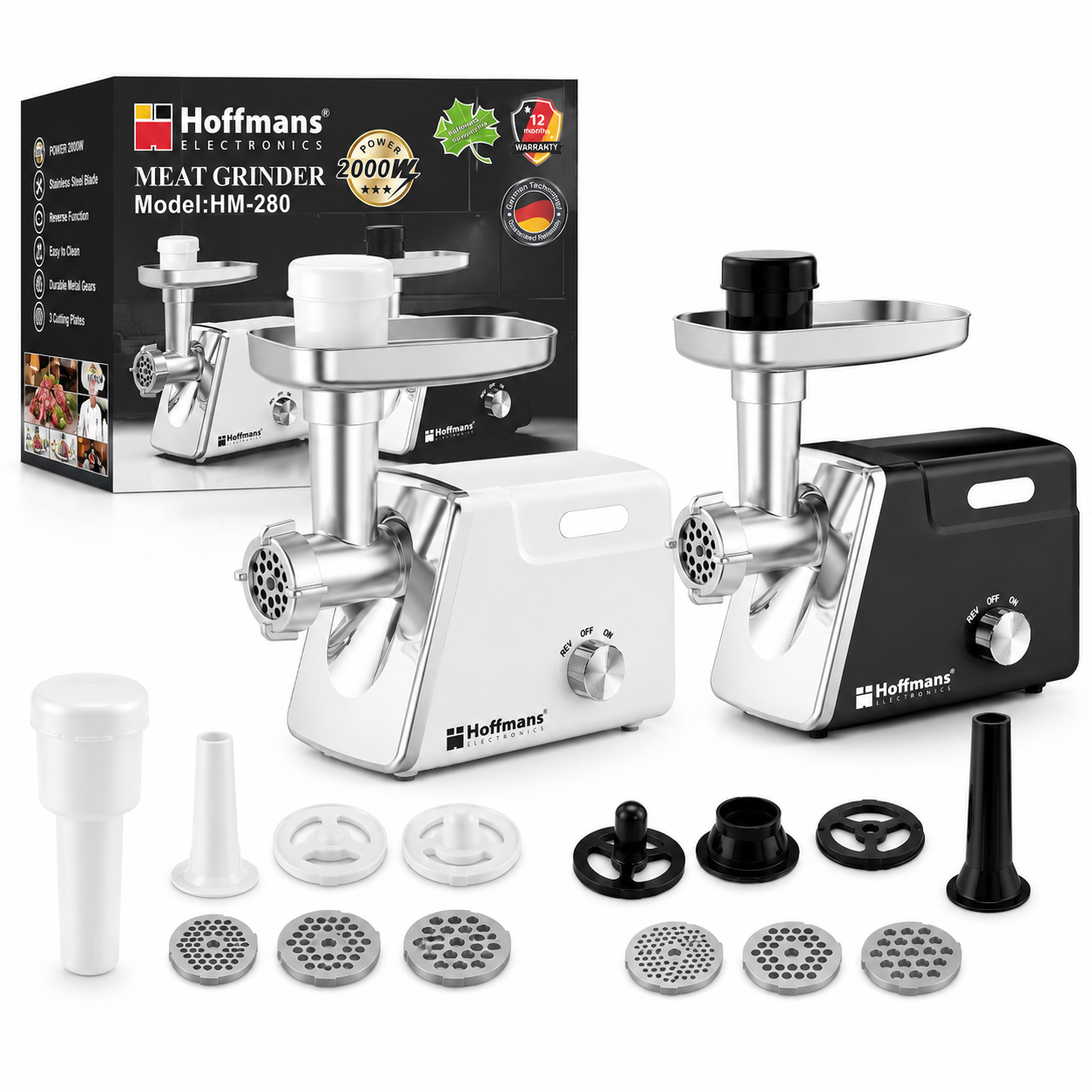 Mașină de tocat carne Hoffmans Electronics HM-280