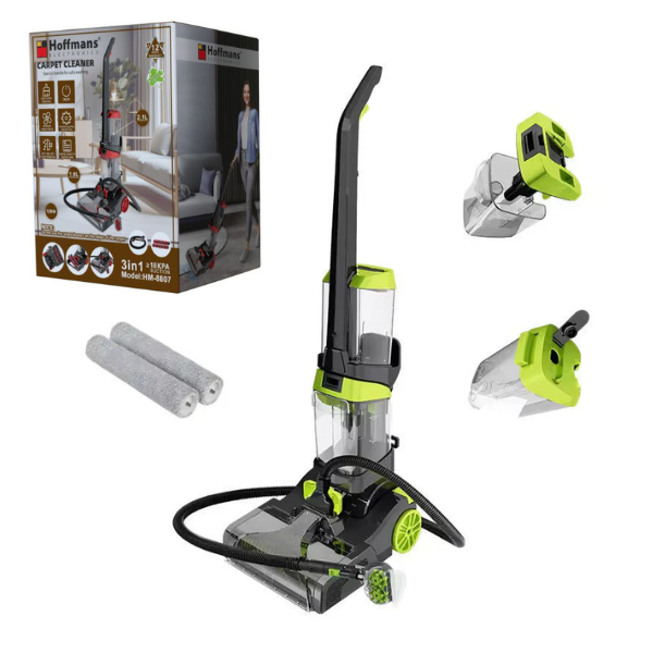 Aspirator 3-în-1 fără Sac HOFFMANS HM-8807, 1200W, Spală & Aspiră, Vertical + Mână