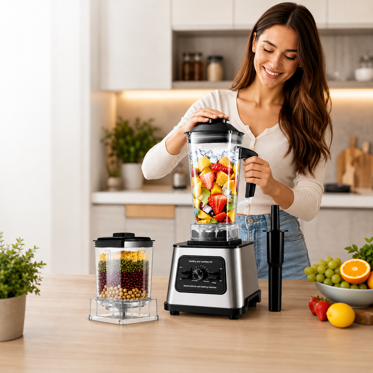 Blender Hoffmans HM-2108 – 2 în 1, 2.5L, 1800W